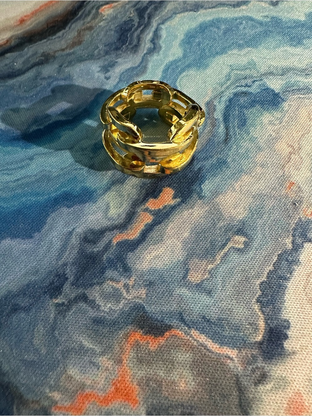 Jennifer Fisher Gold Linked Statement Ring - Women's Fashion Band
